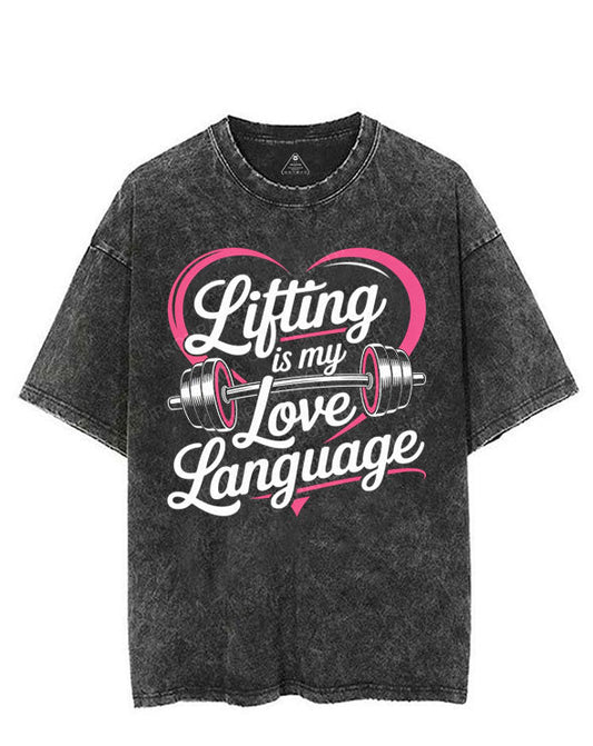 LIFTING IS MY LOVE LANGUAGE VINTAGE GYM SHIRT