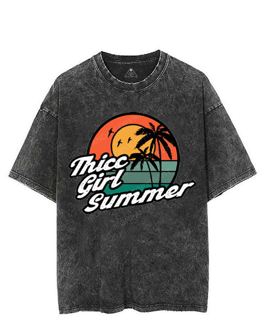 THICC GIRL SUMMER VINTAGE GYM SHIRT