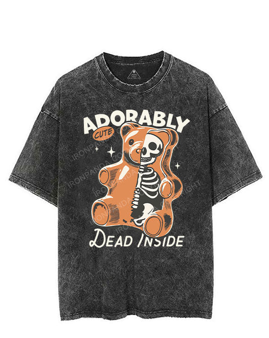 ADORABLY CUTE DEAD INSIDE VINTAGE GYM SHIRT
