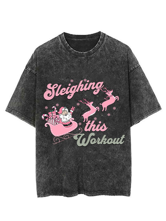 Sleighing this Workout Vintage Gym Shirt
