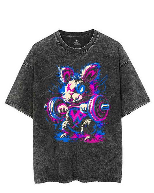 IRON BUNNY VINTAGE GYM SHIRT