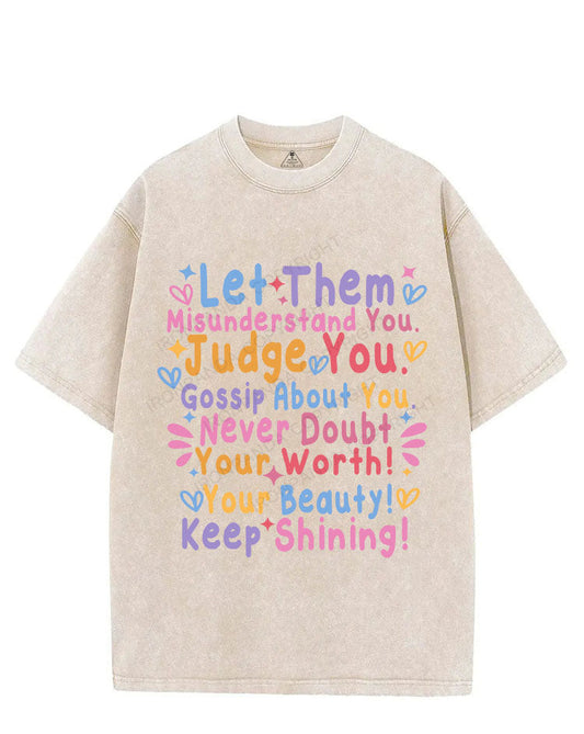 NEVER DOUBT YOUR WORTH YOUR BEAUTY KEEP SHINING VINTAGE GYM SHIRT