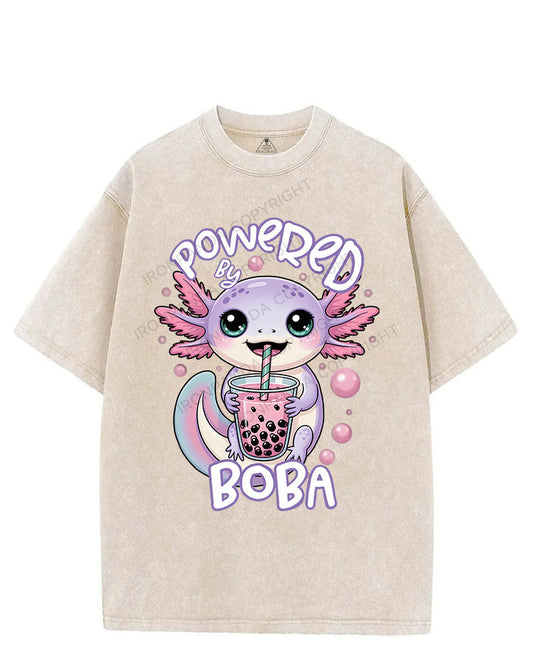 POWERED BY BOBA VINTAGE GYM SHIRT