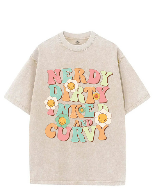 NERDY, DIRTY, INKED AND CURVY VINTAGE GYM SHIRT