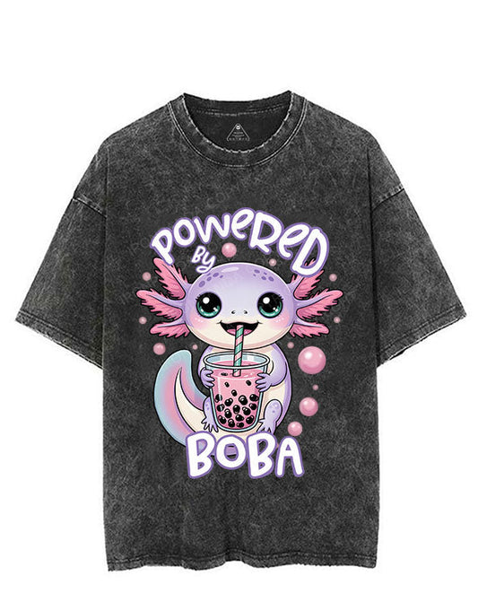 POWERED BY BOBA VINTAGE GYM SHIRT