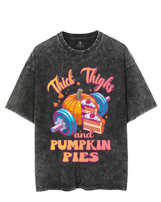 Thick Thighs Pumpkin Pies VINTAGE GYM SHIRT