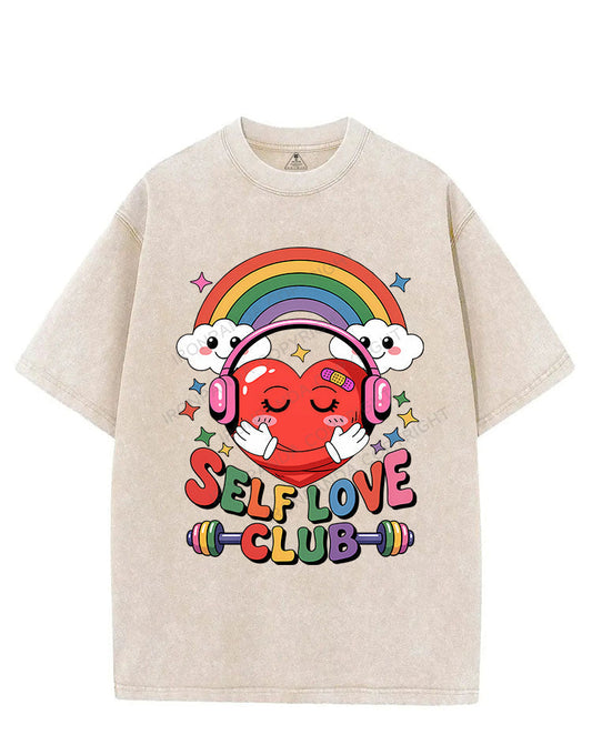 SELF LOVE CLUB VINTAGE GYM SHIRT