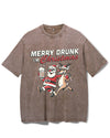 MERRY DRUNK I'M CHRISTMAS VINTAGE GYM SHIRT