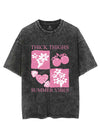 THICK THIGHS SUMMER VIBES VINTAGE GYM SHIRT