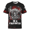 Jesus Firefighter IM A Firefighter Dad Customized 3D All Over Printed hoodie