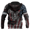 Jesus Firefighter American Flag Customized 3D All Over Printed Shirt