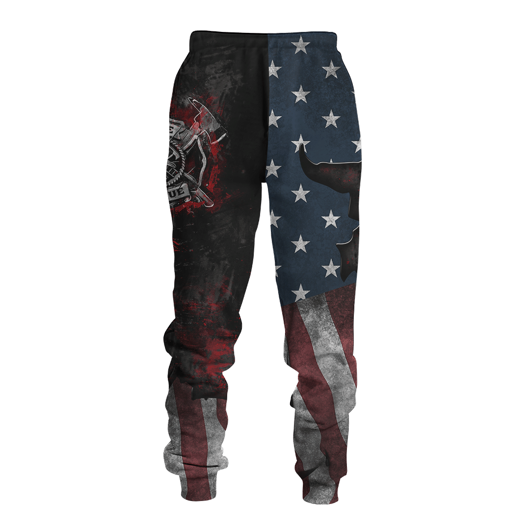 Jesus Firefighter American Flag Customized 3D All Over Printed Shirt