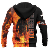 Jesus Firefighter God Bless Firefighter Customized 3D All Over Printed hoodie