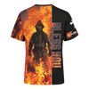 Jesus Firefighter God Bless Firefighter Customized 3D All Over Printed hoodie