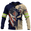 Jesus Firefighter He Is Not Just A Firefighter He Is My Son Customized 3D All Over Printed hoodie