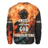 Jesus Firefighter Angel Cannot Be Everywhere ThatS Why God Created Firefighter Customized 3D All Over Printed hoodie