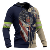 Jesus Firefighter He Is Not Just A Firefighter He Is My Son Customized 3D All Over Printed hoodie