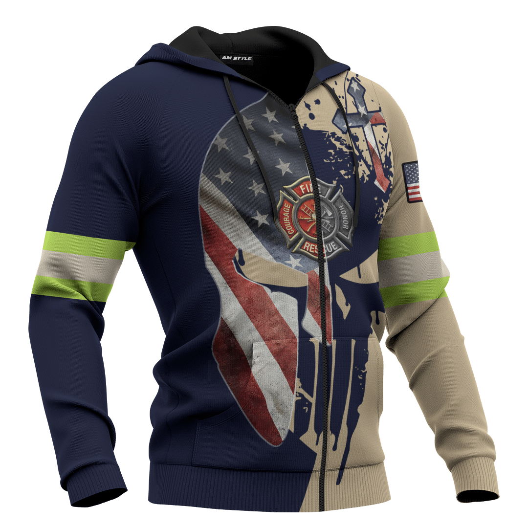 Jesus Firefighter He Is Not Just A Firefighter He Is My Son Customized 3D All Over Printed hoodie