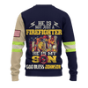 Jesus Firefighter He Is Not Just A Firefighter He Is My Son Customized 3D All Over Printed hoodie