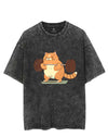 Cat Weightlifting Vintage Gym Shirt