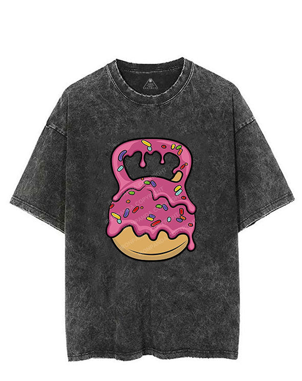 Delicious Donut Kettlebell Vintage Gym Shirt