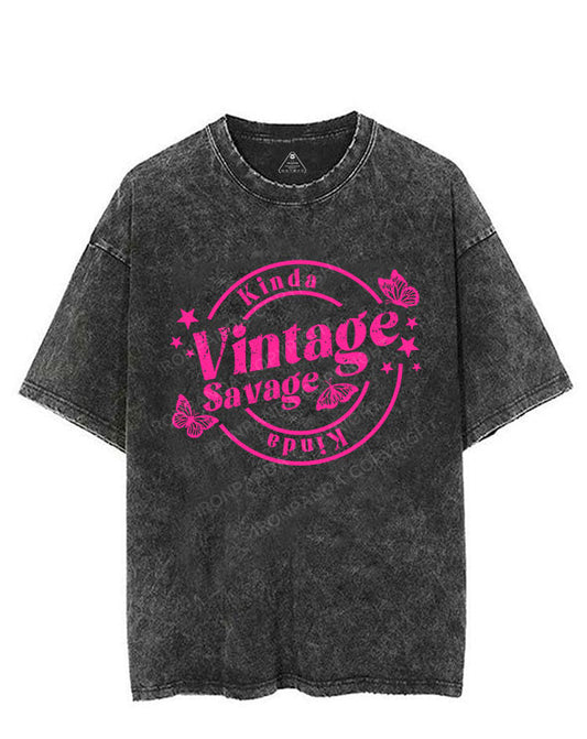 KINDA VINTAGE KINDA SAVAGE VINTAGE GYM SHIRT