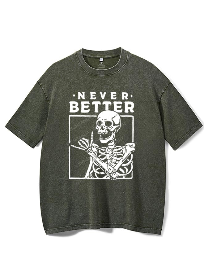 NEVER BETTER VINTAGE GYM SHIRT