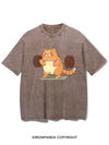 Cat Weightlifting Vintage Gym Shirt