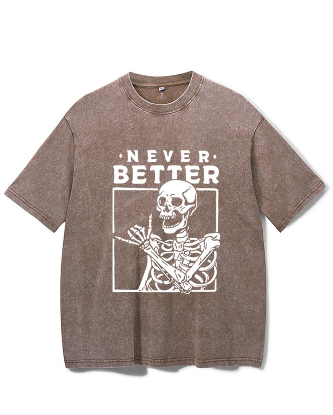 NEVER BETTER VINTAGE GYM SHIRT