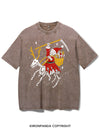 GRIM REAPER SANTA ON A REINDEER VINTAGE GYM SHIRT