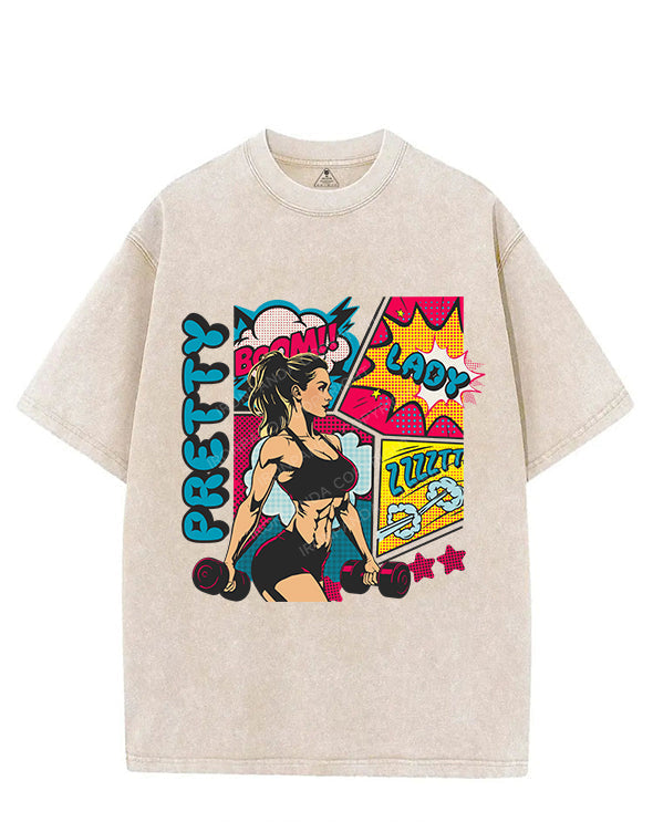 PRETTY LADY VINTAGE GYM SHIRT