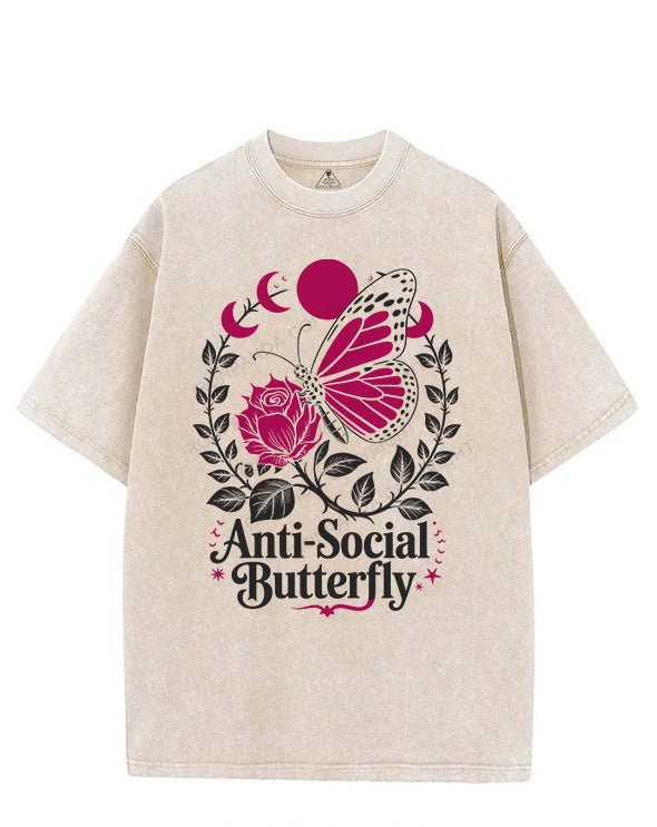 ANTI-SOCIAL BUTTERFLY VINTAGE GYM SHIRT