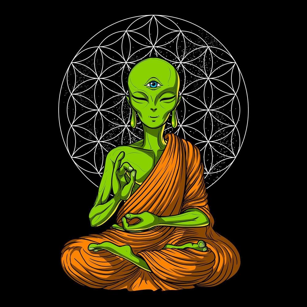 Alien Buddha T-Shirt