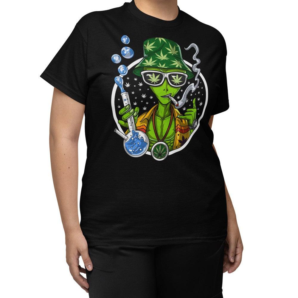 Alien Smoking Weed T-Shirt