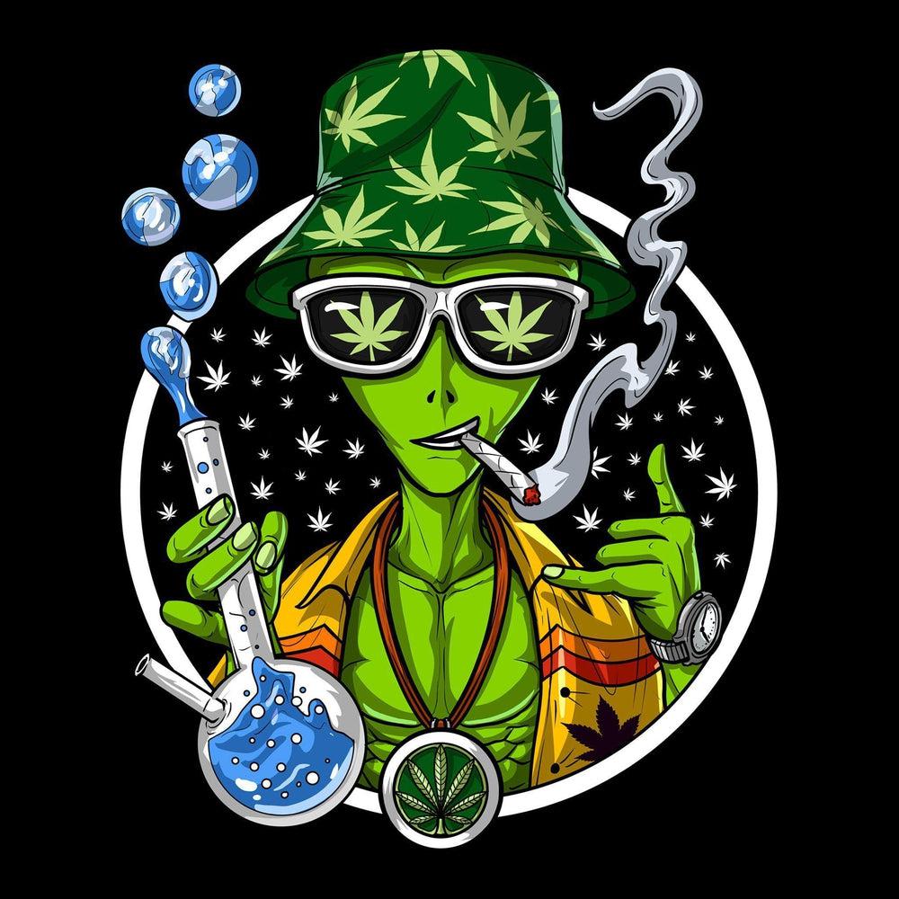 Alien Smoking Weed T-Shirt