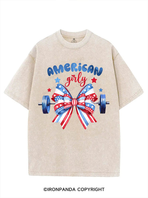AMERICAN GIRLY VINTAGE GYM SHIRT