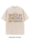 FUELED BY SARCASM AND SELF-RELIANCE VINTAGE GYM SHIRT