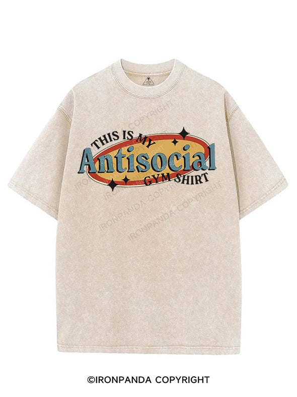THIS IS MY ANTISOCIAL GYM SWEATSHIRT VINTAGE GYM SHIRT