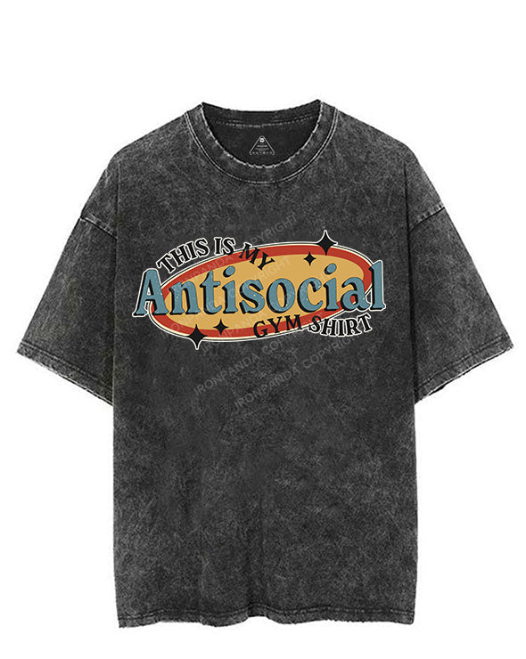THIS IS MY ANTISOCIAL GYM SWEATSHIRT VINTAGE GYM SHIRT