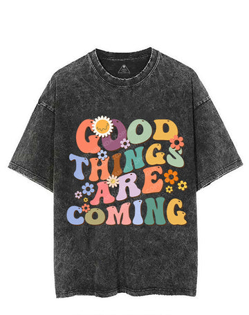 GOOD THINGS ARE COMING VINTAGE GYM SHIRT