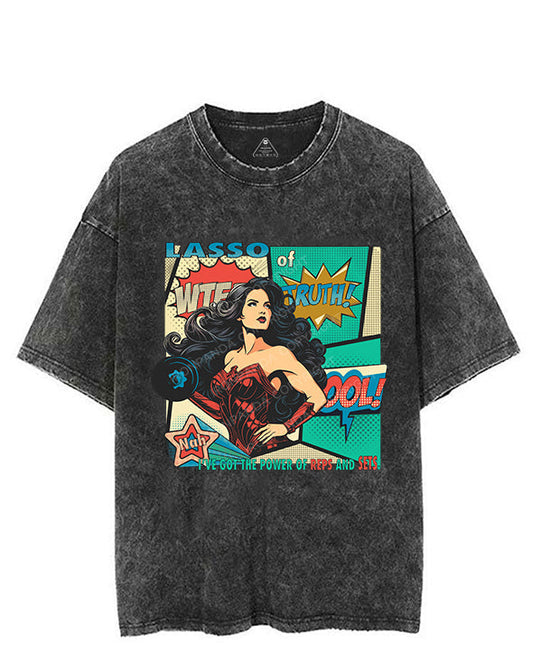 LASSO OF TRUTH  NAH, I’VE GOT THE POWER OF REPS AND SETS VINTAGE GYM SHIRT