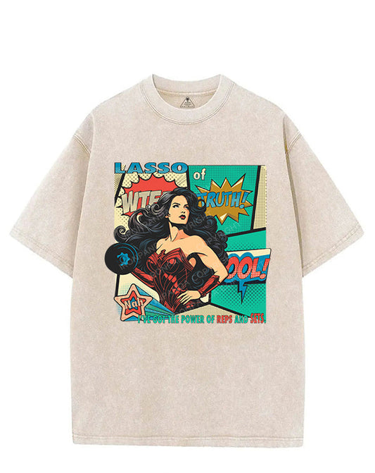 LASSO OF TRUTH  NAH, I’VE GOT THE POWER OF REPS AND SETS VINTAGE GYM SHIRT
