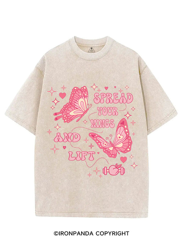 SPREAD YOUR WINGS AND LIFT VINTAGE GYM SHIRT