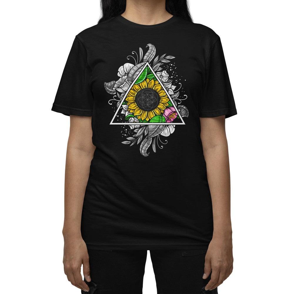 Floral Sacred Geometry T-Shirt