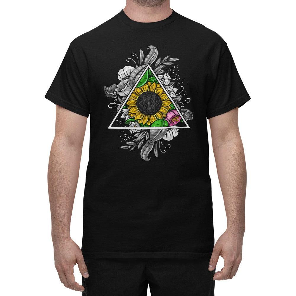 Floral Sacred Geometry T-Shirt
