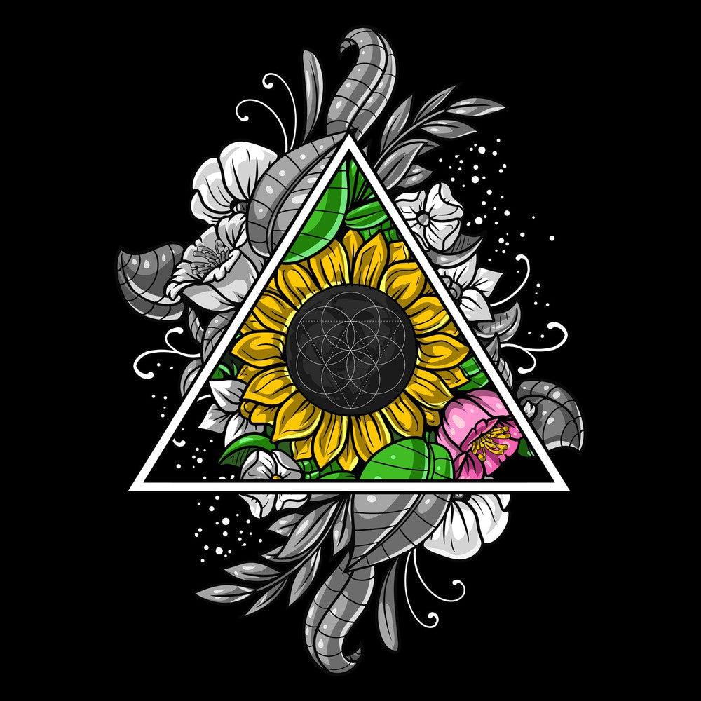 Floral Sacred Geometry T-Shirt