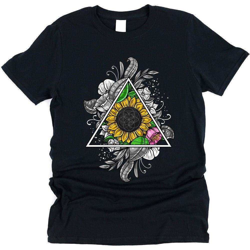 Floral Sacred Geometry T-Shirt