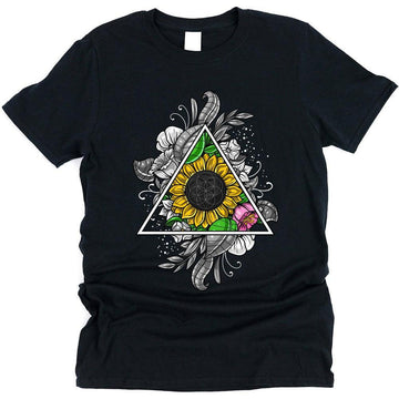 Floral Sacred Geometry T-Shirt