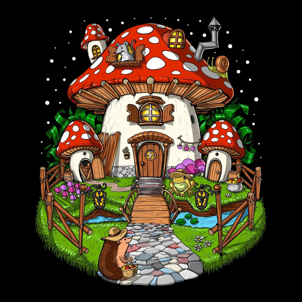 Forest Mushroom House T-Shirt