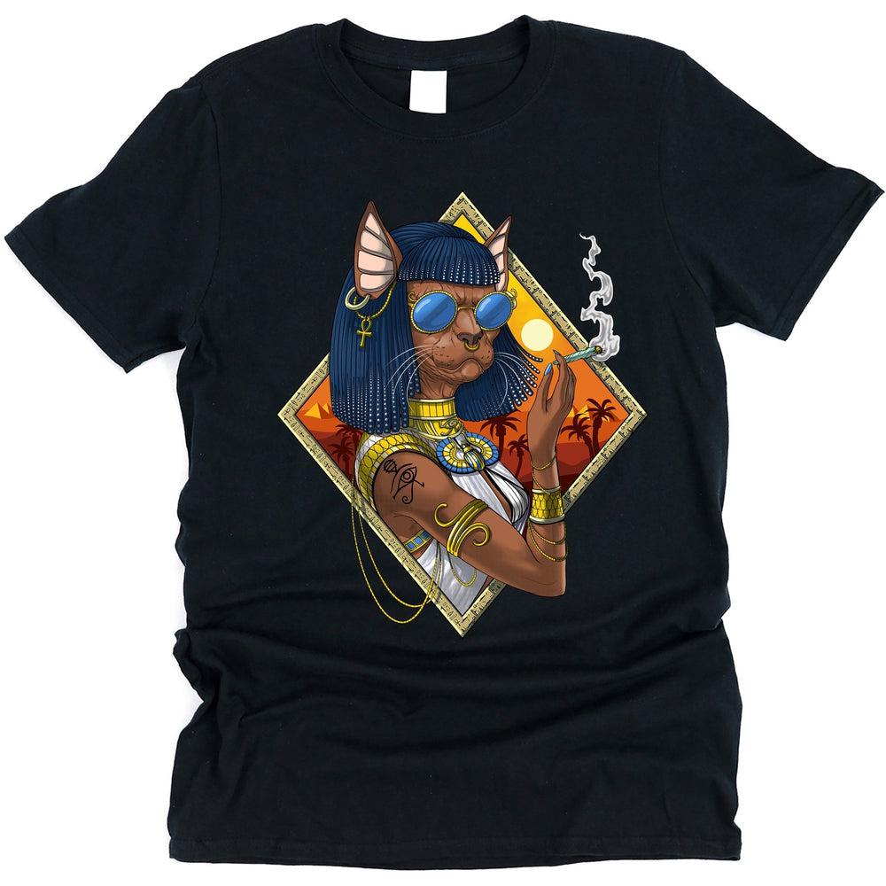 Hippie Goddess Bastet T-Shirt